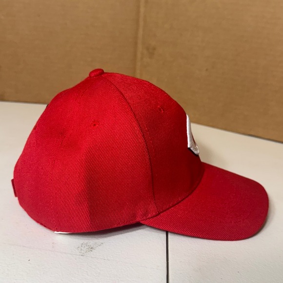 Cincinnati Reds Baseball Cap 1975 Hall of Fame Patch‎ Adult Red Hat - Picture 3 of 6